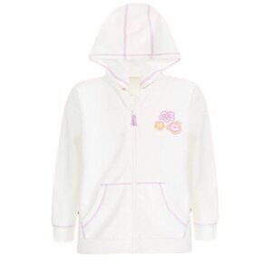 Epic Thread Full Zippered White Hoodie NWT Size Large